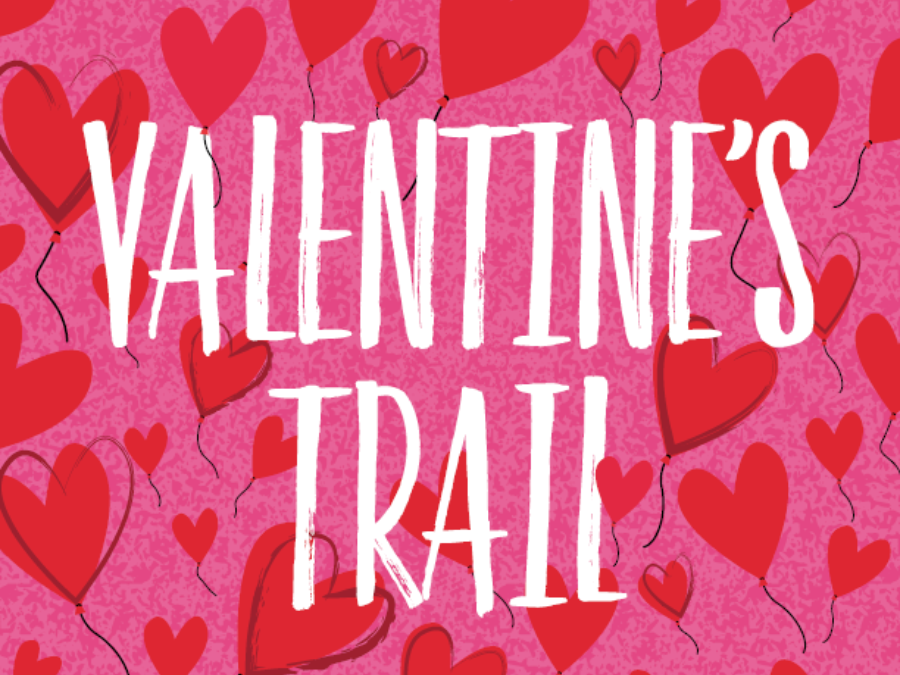 Valentine's day trail at the bridges