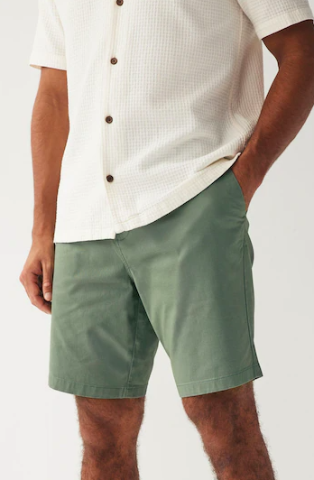 Sage green chino shorts